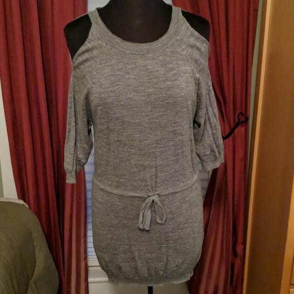 A/X Armani Exchange Dresses & Skirts - 💕Armani Exchange Small Gray Open Shoulder Dress